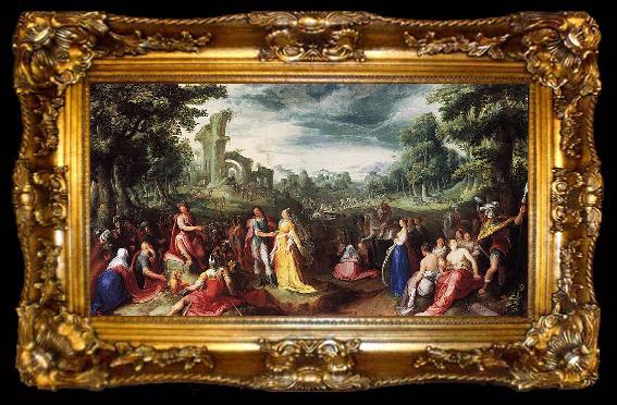 framed  Karel van Mander The Continence of Scipio, ta009-2